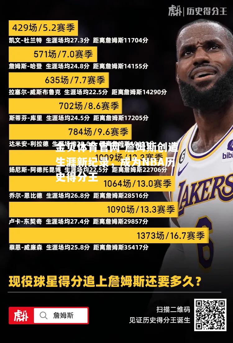 詹姆斯创造生涯新纪录，成为NBA历史得分王